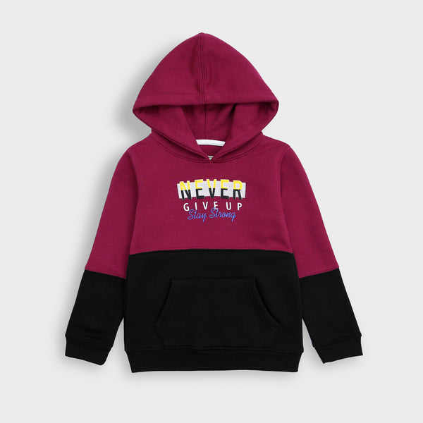 Never Give-up Fleece Hoodie