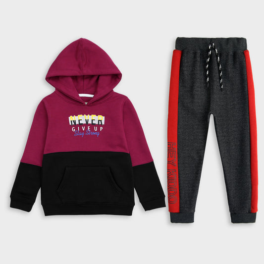 Never Give-Up Fleece Hoodie & Trouser