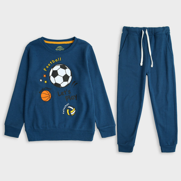 Blue Football Sweatshirt & Trouser