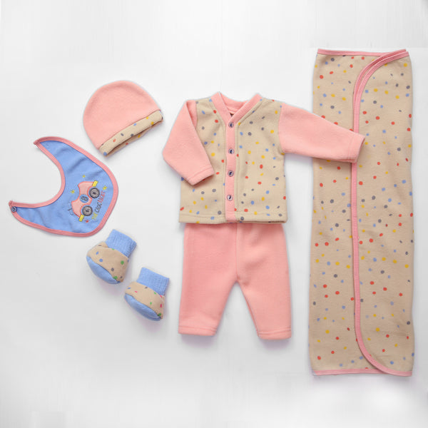 Newborn Baby Winter Fleece 5pcs Gift set