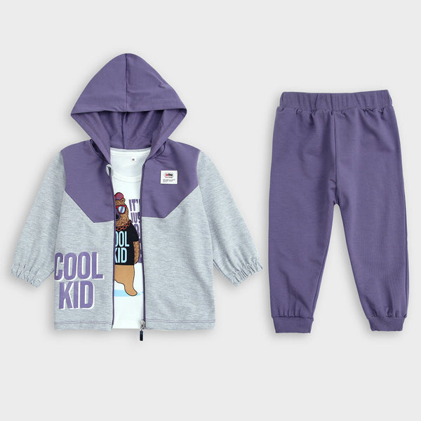 3pc Cool Kid Hoodie+Inner & Trouser