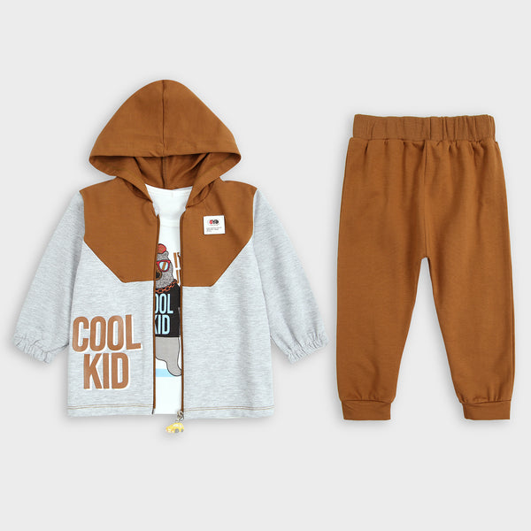 3pc Cool Kid Hoodie+Inner & Trouser