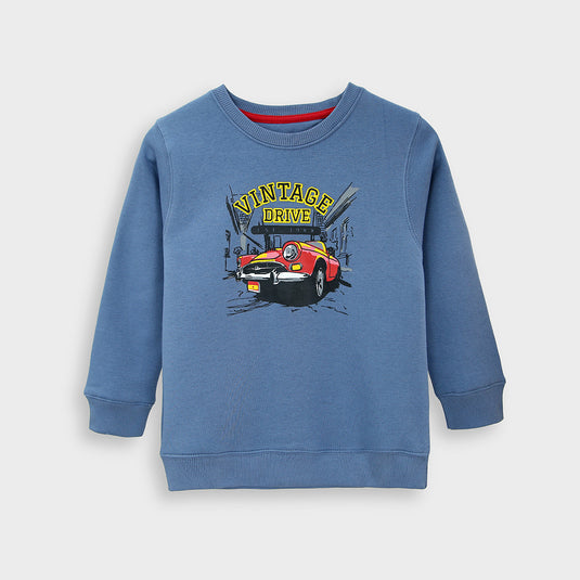 Vintage Car Fleece Sweatshirt