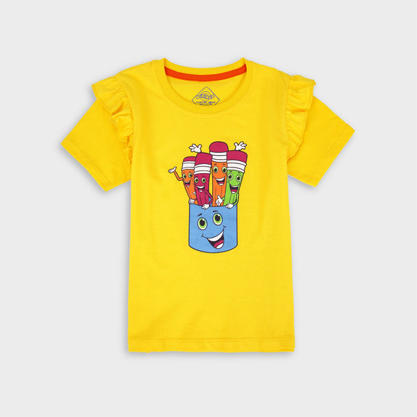 Fun Pencils Printed T-shirt