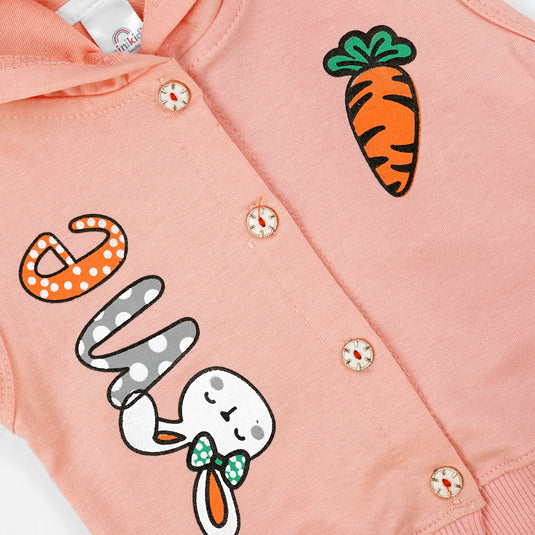 Carrot Hoodie Style 3Pc Dress