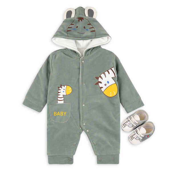 Newborn Winter Fleece Romper+Shoes