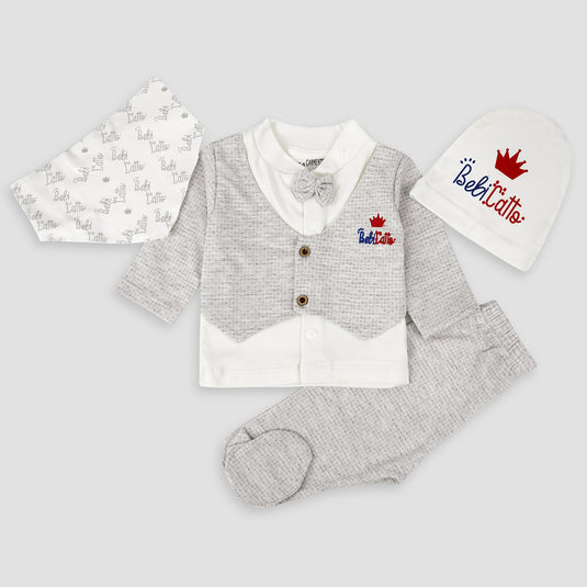 Newborn Royal Look 4Pc Outfit