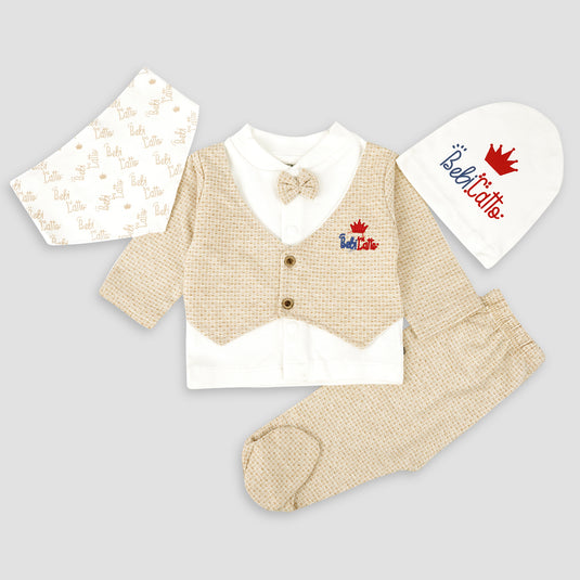 Newborn Royal Look 4Pc Outfit