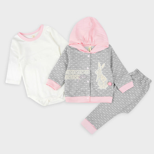 Cute Rabbit 3Pc Outfit